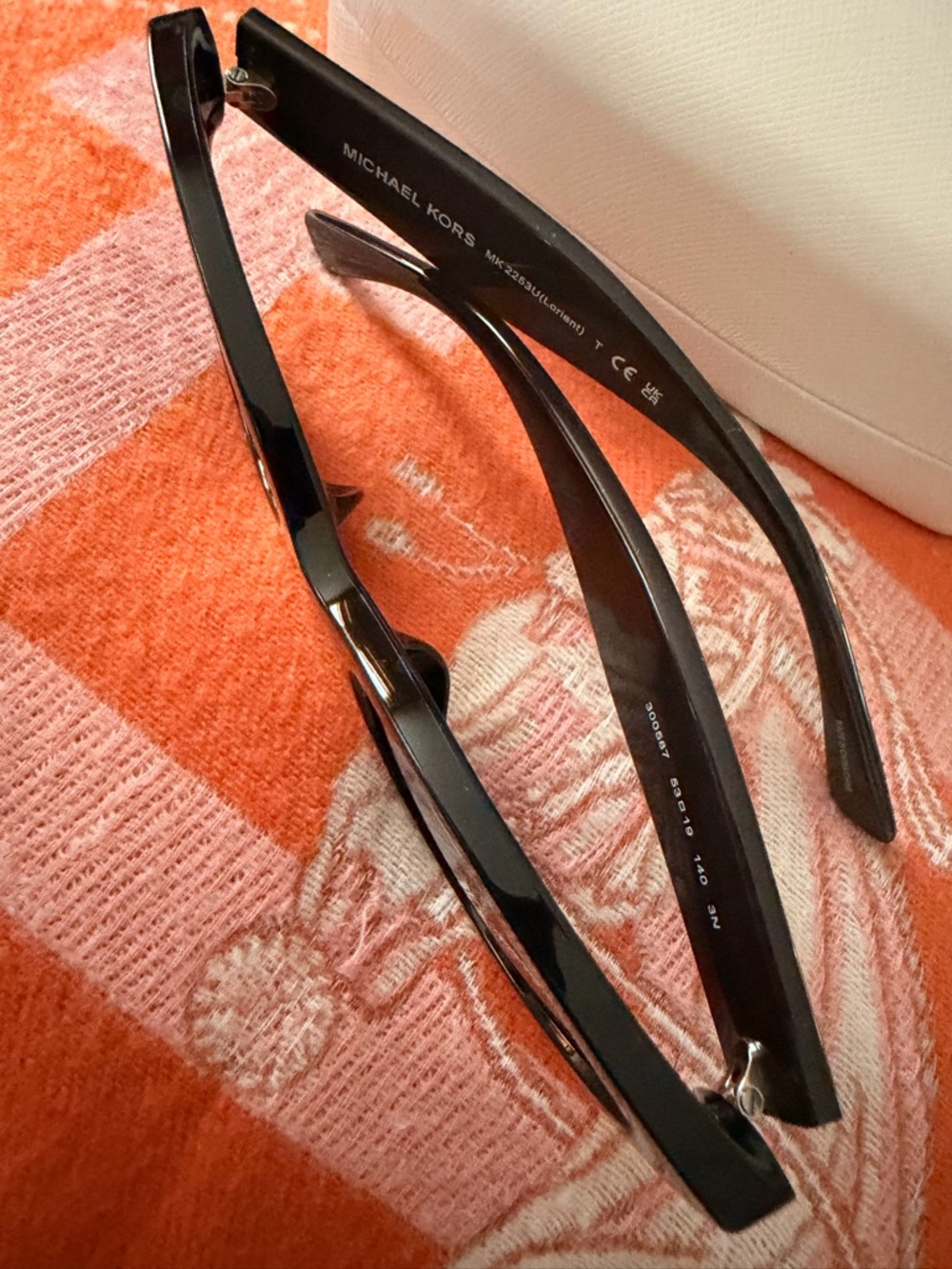 Michael Kors Black Cat-Eye Sunglasses with Dark Lenses - Picture 3 of 7